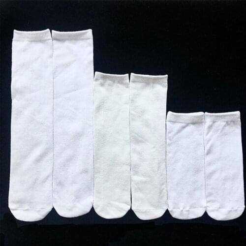 Sublimation Blank Socks 5 Pairs Sublimation Blank Socks Double-sided DIY Print Heat Transfer Tubbe Socks
