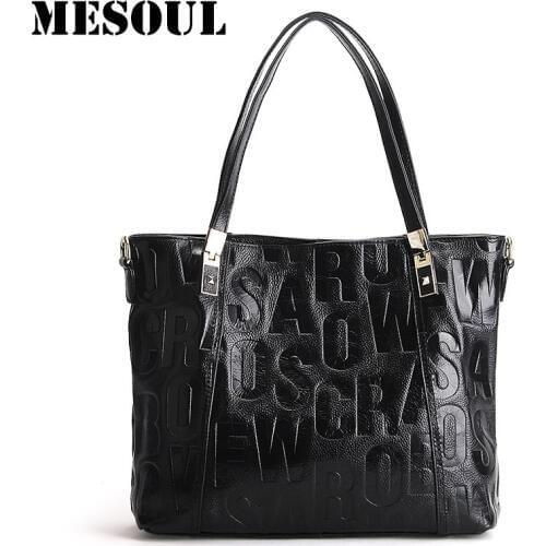 Womens Handbag Purses Large Shoulder Bag Ladies Genuine Leather Crossbody Bags Luxury Letter Design Fashion Casual Tote bolsas