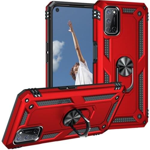 Heavy Duty Rugged Cover Ring Bracket Magnetic Holder Shockproof Kickstand case for Oppo A72/Oppo A52/Oppo A92