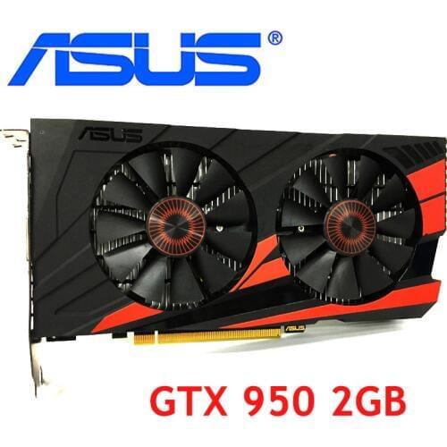 ASUS Graphics Card GTX 950 2GB 128Bit GDDR5 Video Cards for nVIDIA VGA Cards Geforce GTX950 Used stronger than GTX 750 TI 650