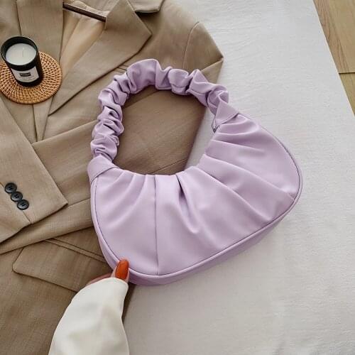 Retro Bags For Women 2021 Vintage Handbags Solid Color Summer Purses Women Bag Lady Hobo Bags Female Pouch Female Leather Clutch