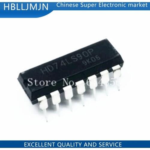 10PCS HD74LS90P DIP14 HD74LS90 DIP SN74LS90N 74LS90 SN74LS90 74LS90N
