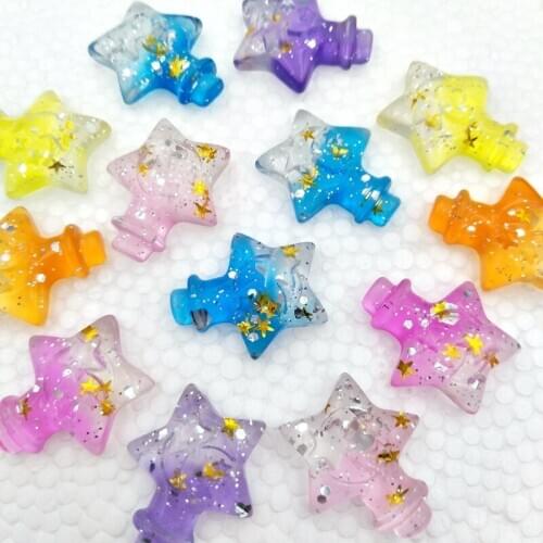 18Pcs Kawaii Cute Star bottle Flat back Resin Cabochons Scrapbooking DIY Jewelry Craft Decoration Accessories