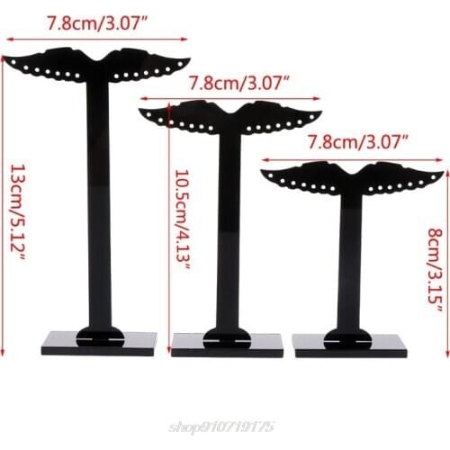 3 Pcs Acrylic Earrings Display Stand Earring Pendant Necklace Jewelry Hanging Shelf Storage Frame Ornaments N05 20 Dropshipping