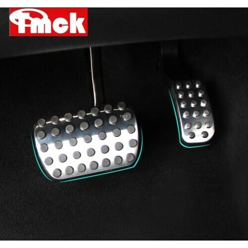 3Pcs For Mercedes Benz V Class Vito Metris Viano W447 W639 Stainless Steel Car Gas Fuel Brake Footrest Foot Pedal Pads Covers