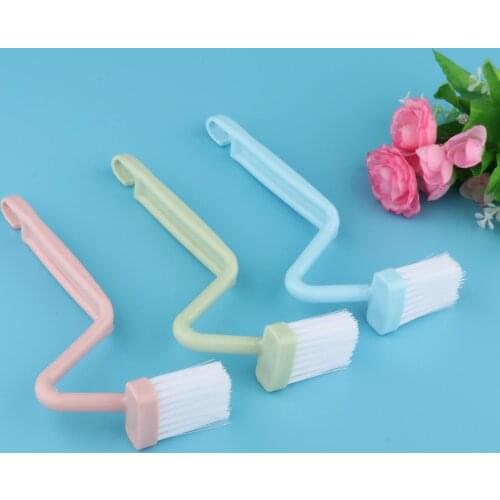 3x Plastic Multifunctional Long Handle Dead Angle Cleaning Brush Household