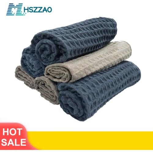 Auto Wassen Handdoek Glas Reiniging Water Drogen Microfiber Window Schoon Vegen Auto Detailing Wafel Weave voor Keuken Bad