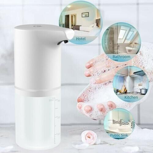 350ML Large Capacity Automatic Soap Dispenser IR Sensor Contact-Free Rechargeable Waterproof Soap Dispenser