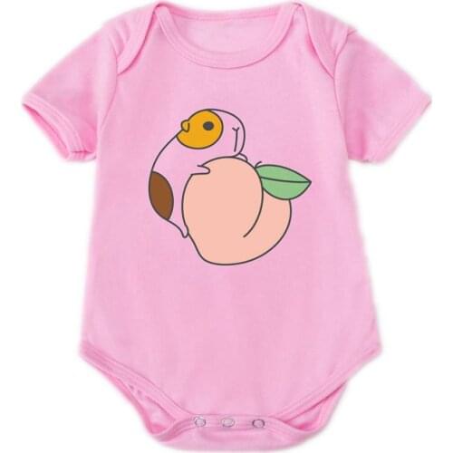 Newborn Bodysuit Baby Babies Clothes Toddler Infant Child Kids Clothes Short Sleeve Cotton Cartoon Infant Clothing 1pcs 0-24 M