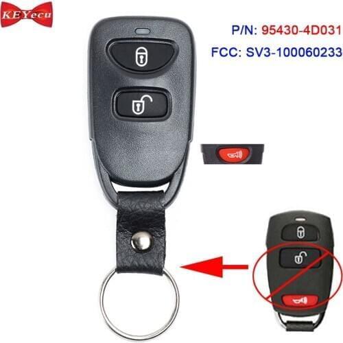 KEYECU for Kia Sedona 2007 2008 for Hyundai Entourage Remote Key Fob FCC ID: SV3-100060233, P/N: 95430-4D031