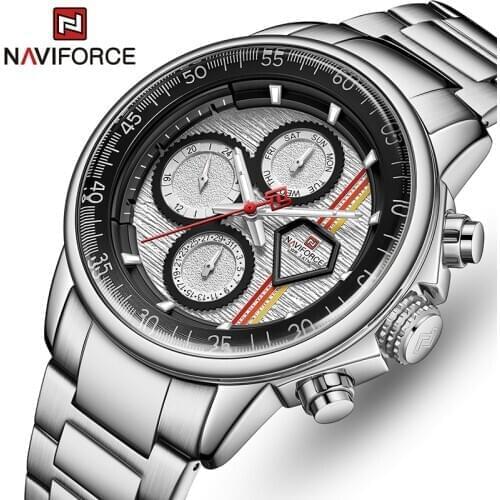 NAVIFORCE Mens Watches Top Brand Luxury Business Fashion Quartz Watch Men Casual Waterproof Clock Sports Relogio Masculino