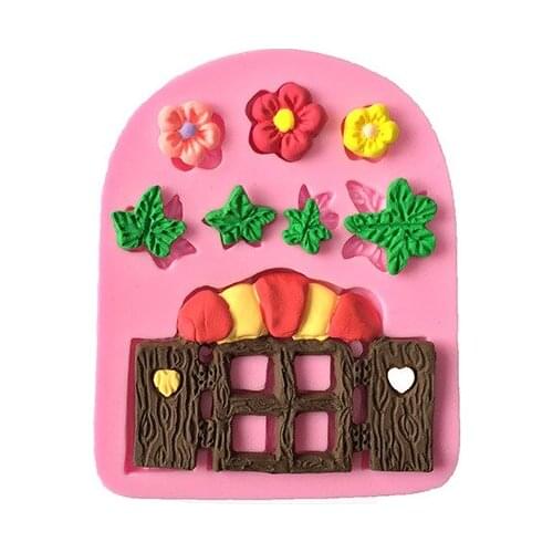 D108 of Sugar Cake Mould By Liquid Mold for New Flowers and Wooden