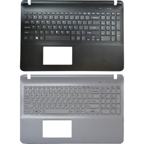 US laptop keyboard for sony Vaio SVF152C29U SVF152C29W SVF152C29X SVF152A29L SVF152C29L black/white with Palmrest upper Cover