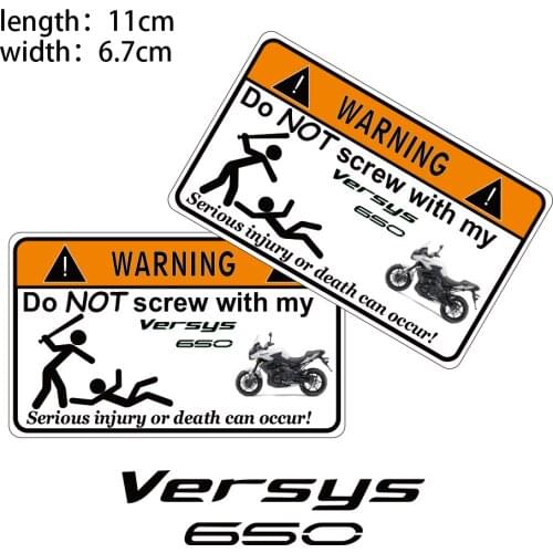 KODASKIN Motorcycle Cheap 2D Creative Warning Sticker Decal for versys650 versys 650