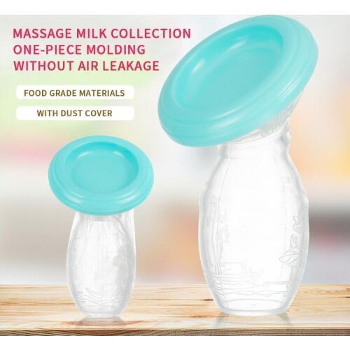 2020 Hot Baby Feeding Manual Breast Pump Partner Breast Collector Automatic Correction Breast Milk Silicone Pumps