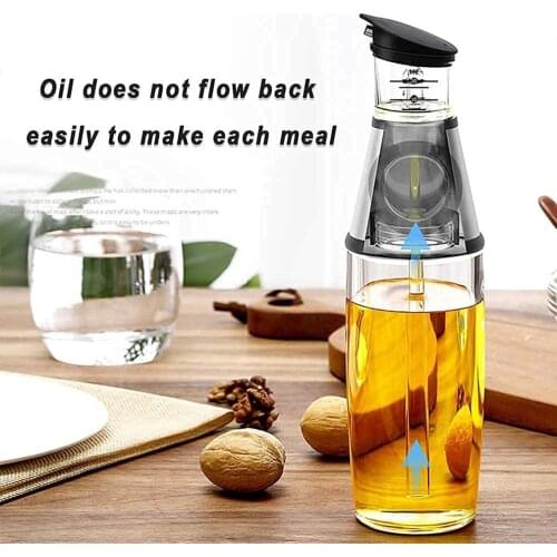 Hot High Quality Kitchen Scale Controllable Metering Push Type Healthy Oil Bottle Push-type Oil Can Kitchen Supplies Bottle