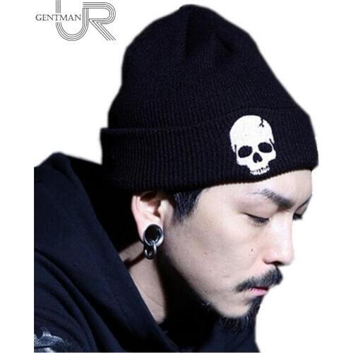 Hot Selling Unisex Acrylic Knitted Hat Winter Hats Skull Style Skullies & Beanies For Woman And Man 3 Colors Warm Winter Cap