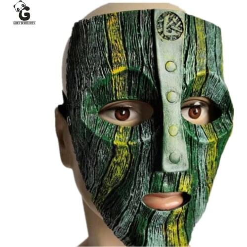 Son of the Mask 2 Loki Cosplay Carnival Party Half Face Kids Halloween Prop Funny Latex Masks Children Adults