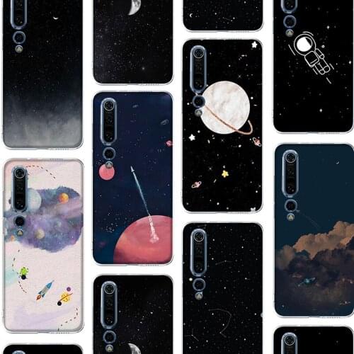 Space Stars Fashion Funda Case for Xiaomi MI Note 10 11 10S 10T 9 9T A3 Pro Lite SE Ultra 5G Poco F3 X3 M3 FNC MIX 2S Silicone