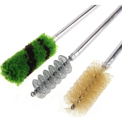 E9LE 6Pcs Rod Brush Cleaning Kit Aluminum For 12 GA Gauge Hunting Shotgun Rifle