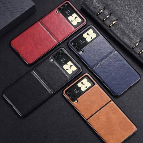 New Magnetic Protective Shell for Samsung Galaxy Flip 3 W22 Mobile Phone Case Flip 2 W21 Folding Screen Shockproof Back Cover