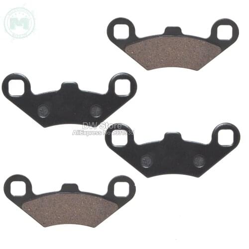 Front 4pcs Semi metallic non asbestos Brake Pad for Polaris Sportsman 400 500 700 800 EFI 2003-2008
