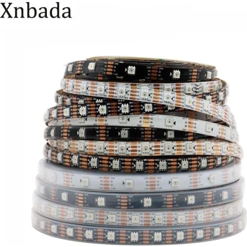 WS2815(WS2813 Update) RGB LED Pixel Strip Individually Addressable Black/White PCB Dual-signal Led Light 30/60/144 Leds/m DC12V