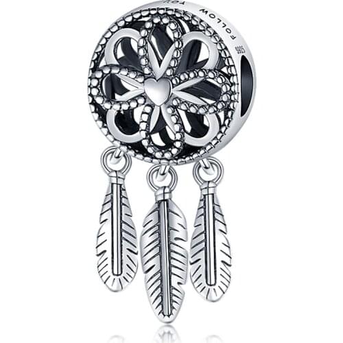 CodeMonkey Authentic 925 Sterling Silver Dreamcatcher Beads Fit Original 3mm Bracelet Hot Fashion Charms Jewelry CMC005