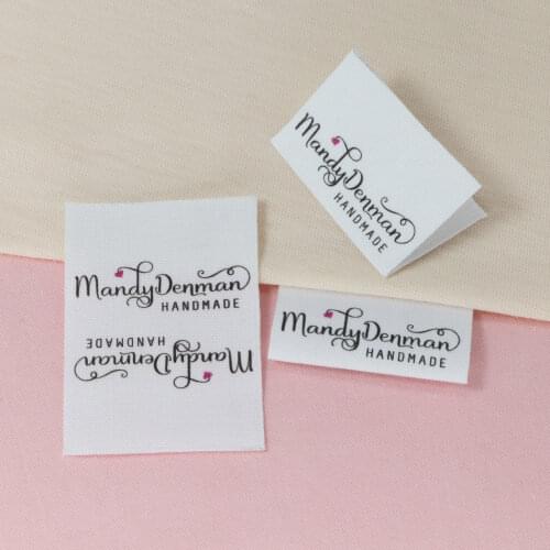 Custom Sewing labels / Brand labels, Custom Clothing Tags, Cotton Ribbon label, Name label (FR117)