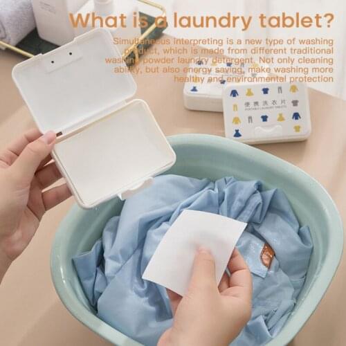 Laundry Tablets Anti-cross-dyeing Laundry Liquid Bubble Paper Soft Stain Removal And Fragrance Home Cleaning Laundry Detergent