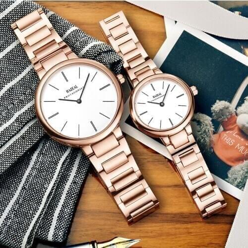 HAZEAL Luxury Couple Watches For Lover Japan Quartz Automatic Women Watch Waterproof Mens Wristwatch часы парные regalos hombres