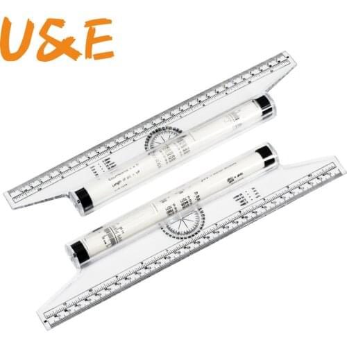 Roll Ruler Parallel Rulers 20/30cm Universal Foot Angle Rule Balancing Scale Drawing Reglas Multi-purpose Rolling Ruler