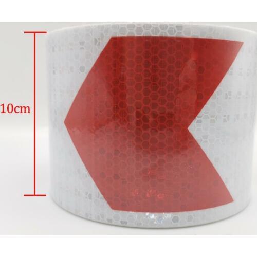 Self-adhesive PET Reflective Safety Warning Tape Road Traffic Construction Site Reflective Arrow