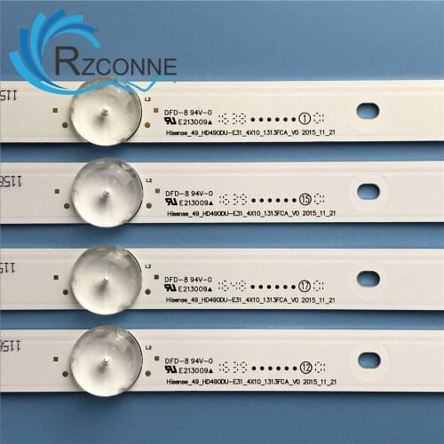 LED Backlight strip 10 lamp For Hisense_49_HD490DU-E31_4X10 LED49EC520UA LED49EC620UA 49K300U H49M3000 Hd490Du-Eu31 LED49K300U