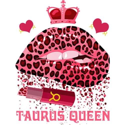 Women Lips Queen Iron on Letters Patches for Clothing Women T Shirt DIY Heat Transfer Thermal Stickers on Clothes Appliques