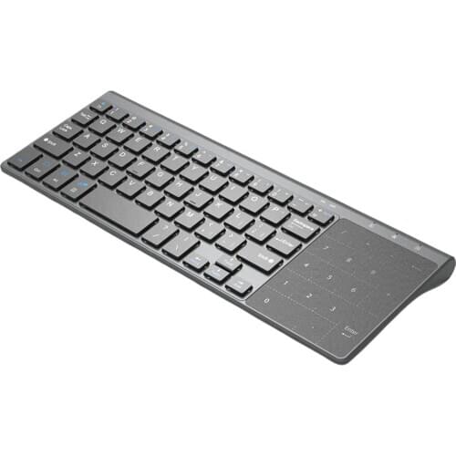 Thin 2.4Ghz Usb Wireless Mini Keyboard With Number Touchpad Numeric Keypad For Tablet Desktop Laptop Pc