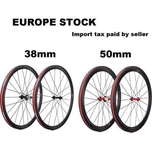 700C Ultra light Road Bike Carbon Wheels 38mm 50mm Clincher Tubuless 23/25mm wide Bicycle Wheelset AS511SB AS522SB R36 R13 hub