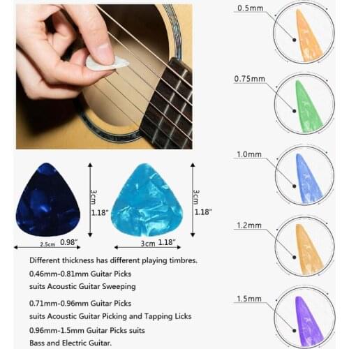 Universal Guitar Picks Resin Mold Silicone Guitar Plectrums Resin Casting Mold