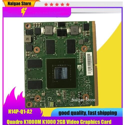 Quadro K1000M K1000 GDDR3 2GB Video Graphics Card With X-Bracket N14P-Q1-A2 For HP 8560W 8570W 8770W Dell M4700 M4800