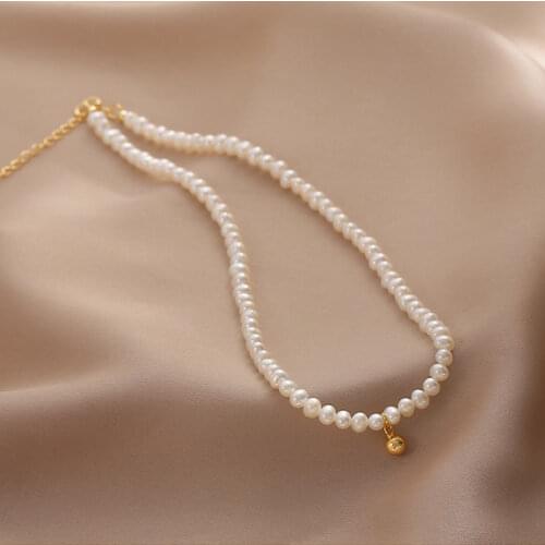 Vintage Pearl Necklaces Women Simple Naive and Romantic Clavicle Chain Fashion Wholesale Hot Sale Jewelry Korean Style Chokers