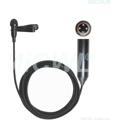 48V Phantom Power Omni-Directional XLR Lavalier Lapel Microphone for Canon Sony Panasonic Camcorders Zoom Tascam 5m 15m Cable