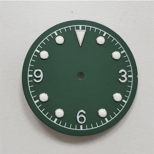 Green Luminous Dial Replacement 31MM Watch Dial for Miyota 8215 8200 821A for Mingzhu 2813 3804 Watch Movement Repair Part
