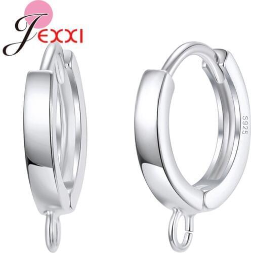 Wholesale 925 Sterling Silver Earrings Accessories for Women Party Gift Hot Selling Sterling Silver Earring Component Jewelry