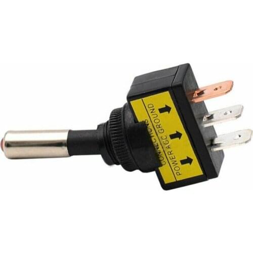 10pcs 100% Brand New Rocker Switch Toggle 12V Led Light Car Auto Boat Round ON/OFF SPST Design Built In LED Light