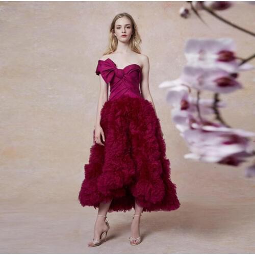 2019 Latest Fashion Show Runway Dress Elegant Satin Red Rose Flower Maxi Dress Embroidery Luxury Celebrity Party Dresses Vestido