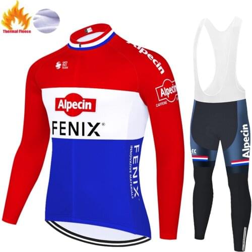 2021 Alpecin fenix Winter Thermal Fleece Velo Homme Camiseta Masculino Équipement Vélo Equipamento De Ciclismo Maillot Ciclismo