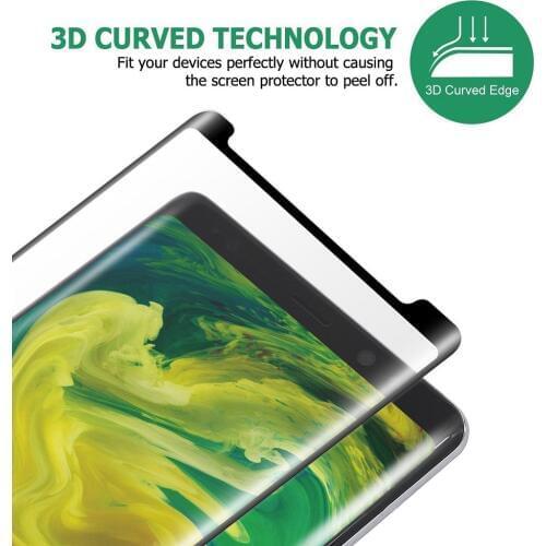 3D Full Adhesive S8 S9 Note8 Tempered Glass For SAMSUNG S9 Case Friendly Full Glue Screen Protector Film For Galaxy S8+ S9 plus