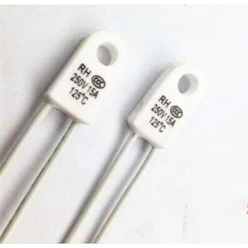 5pcs RH/Tf 95 115 125 130 135 150 180 230Degrees Celsius 15A 250V Temperature fuse Thermal links Over temperature protector