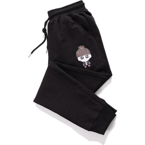 5XL Plus Size Women Loose Pants Cartoon Girl Printing Harem Pants Drawstring Trousers New 2020 Fashion Sweatpants Casual P1018