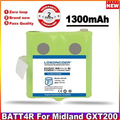 1300mAh BATT4R Battery For Midland GXT200 Walkie-talkie Battery G225 (BATT4R, IXNN4002A, BATT-4R, IXNN4002B, BP40) Batteries